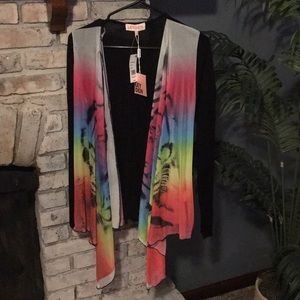 NWT Leyden flyaway colored top